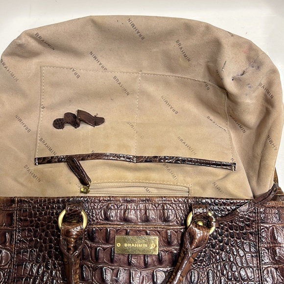 Brahmin Bag Brown Ashlee DOES NOT INCLUDE WALLET - Picture 10 of 17
